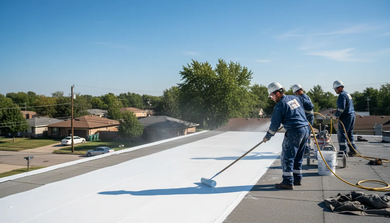 Commercial roof coating in Portland, TX near me